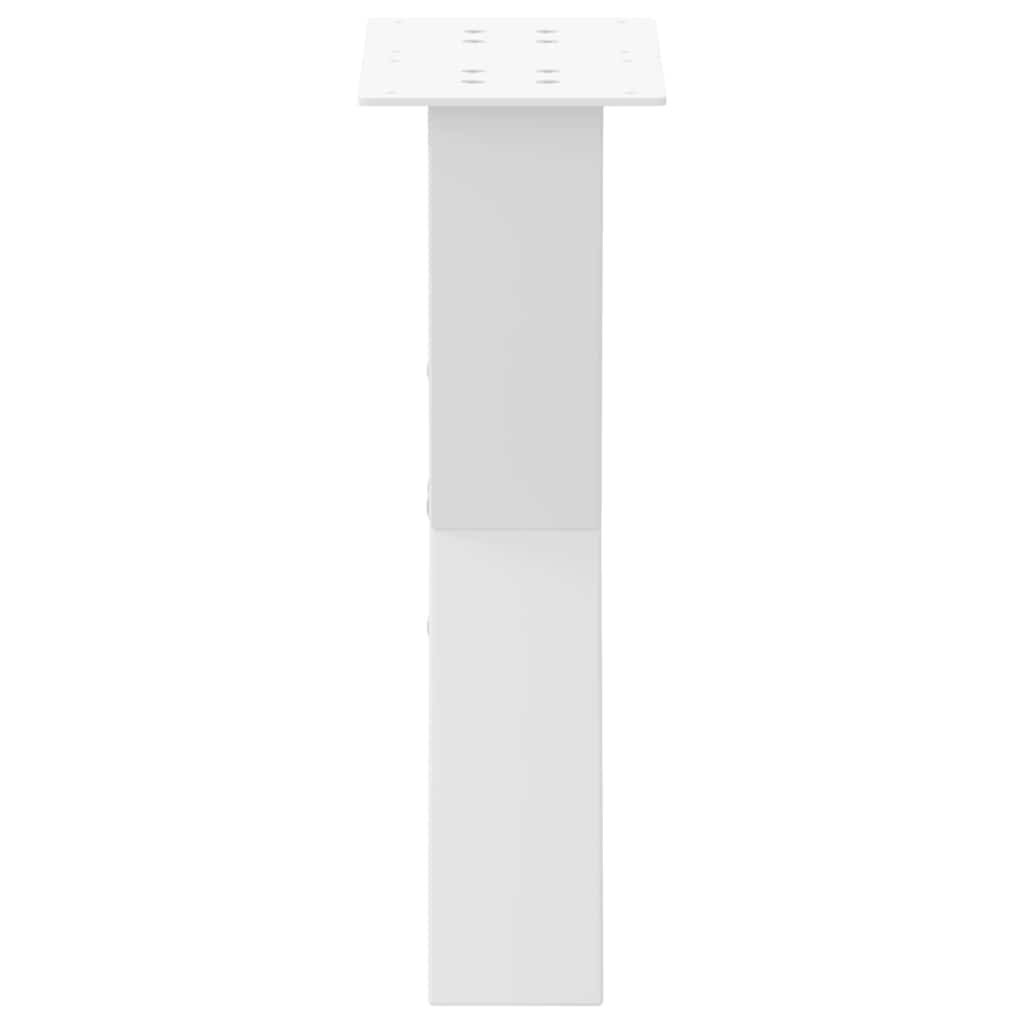 sofabordsben X-formet 2 stk. hvid 28 x (42-43) cm stål