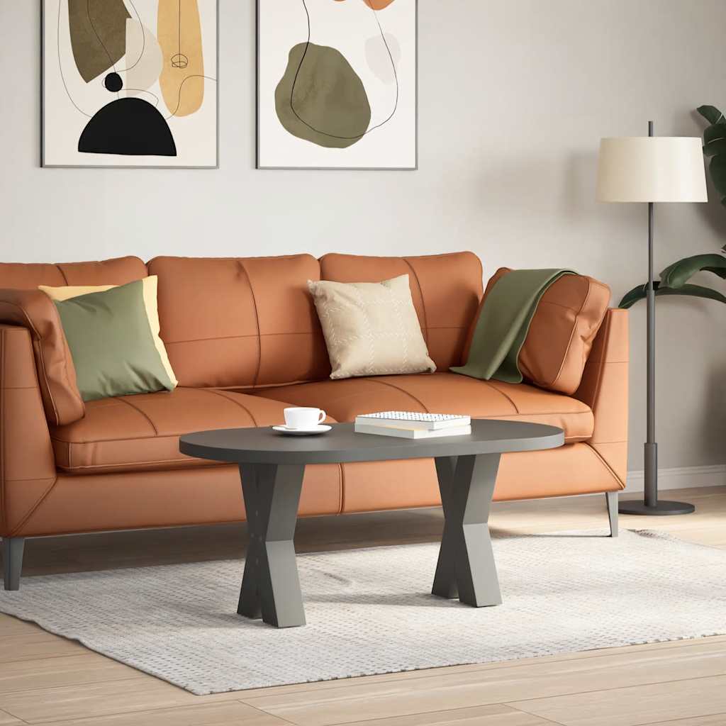 sofabordsben X-formet 2 stk. antracit 28 x (42-43) cm stål