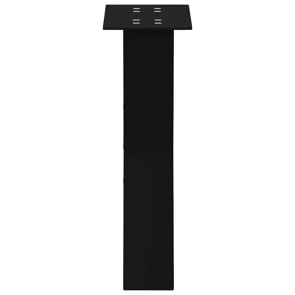 sofabordsben X-formet 2 stk. sort 38 x (42-43) cm stål