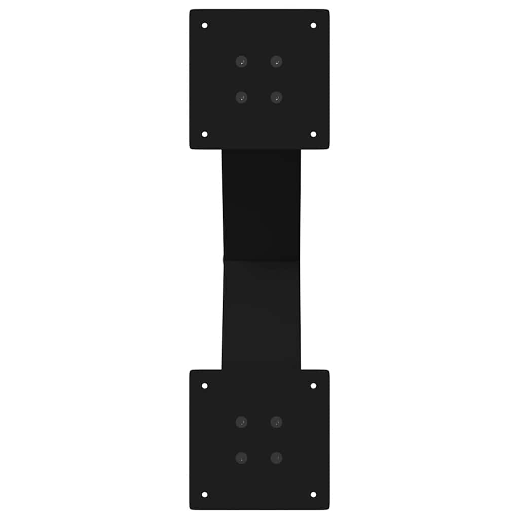 sofabordsben X-formet 2 stk. sort 60 x (42-43) cm stål