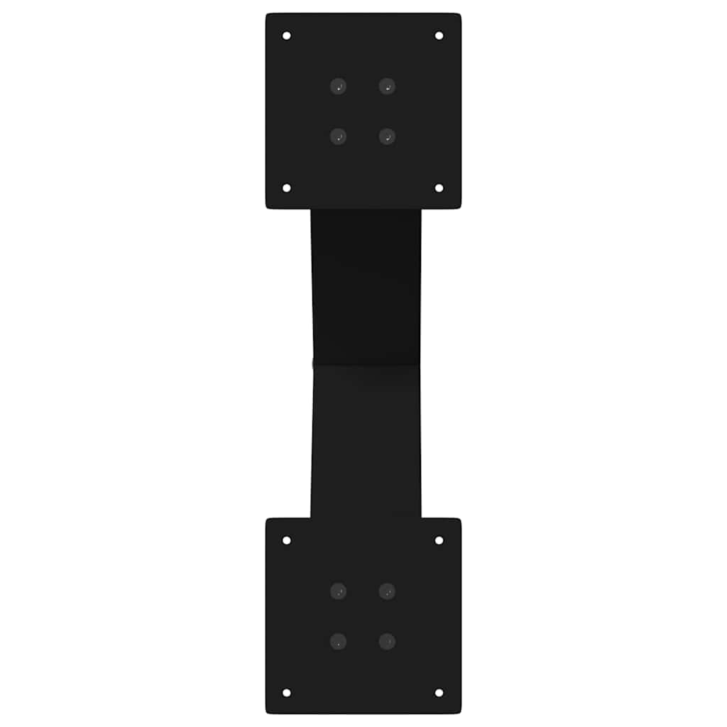 spisebordsben X-formet 2 stk. sort 50x(72-73) cm stål
