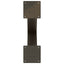 spisebordsben X-formet 2 stk. naturstål 50x(72-73) cm stål