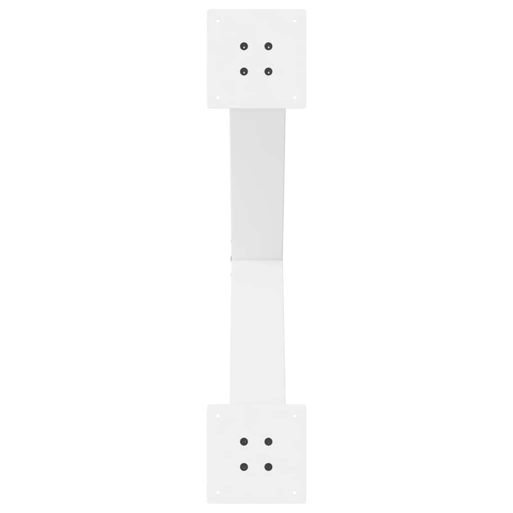 spisebordsben X-formet 3 stk. hvid 70 x (72-73) cm stål