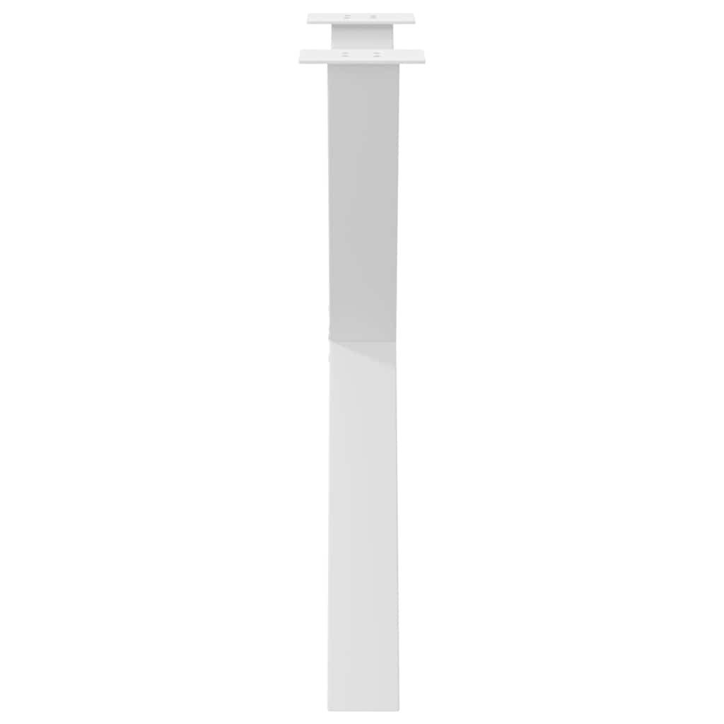 spisebordsben X-formet 3 stk. hvid 80x(72-73) cm stål
