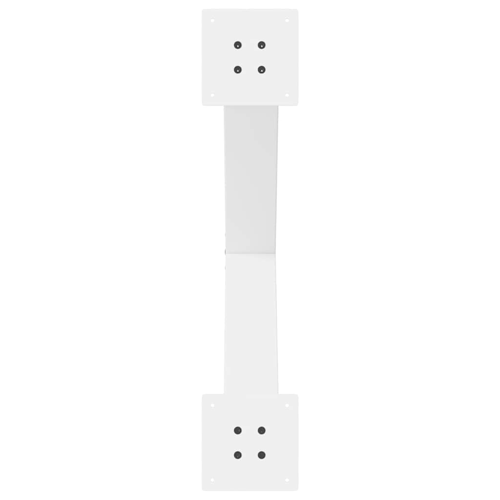 spisebordsben X-formet 3 stk. hvid 80x(72-73) cm stål