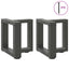 sofabordsben T-formet 2 stk. antracit 30x25x(30-31) cm stål