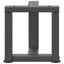 sofabordsben T-formet 2 stk. antracit 30x25x(30-31) cm stål