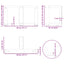 sofabordsben T-formet 2 stk. sort 40x25x(30-31) cm stål