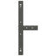 sofabordsben T-formet 2 stk. antracit 60x25x(30-31) cm stål