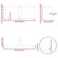 sofabordsben T-formet 2 stk. antracit 60x25x(30-31) cm stål