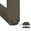 sofabordsben T-formet 2 stk. sort 60x25x(30-31) cm stål