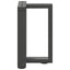sofabordsben T-formet 2 stk. antracit 28x25x(42-43) cm stål