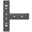 sofabordsben T-formet 2 stk. antracit 38x25x(42-43) cm stål