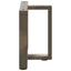 sofabordsben T-formet 2 stk. naturstål 50x25x(42-43) cm stål