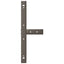 sofabordsben T-formet 2 stk. sort 60x25x(42-43) cm stål