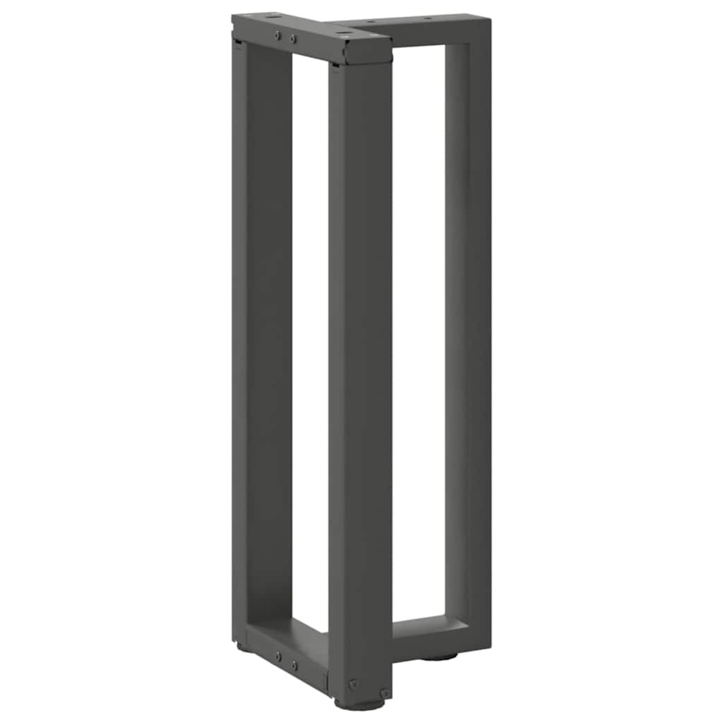 konsolbordben T-formet 2 stk. antracit 38x25x(72-73) cm stål