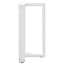 spisebordsben T-formet 2 stk. hvid 60x35x(72-73) cm stål