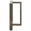 spisebordsben T-formet 2 stk. sort 90x35x(72-73) cm stål