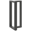 barbordsben T-formet 2 stk. antracit 40x35x(90-91) cm stål