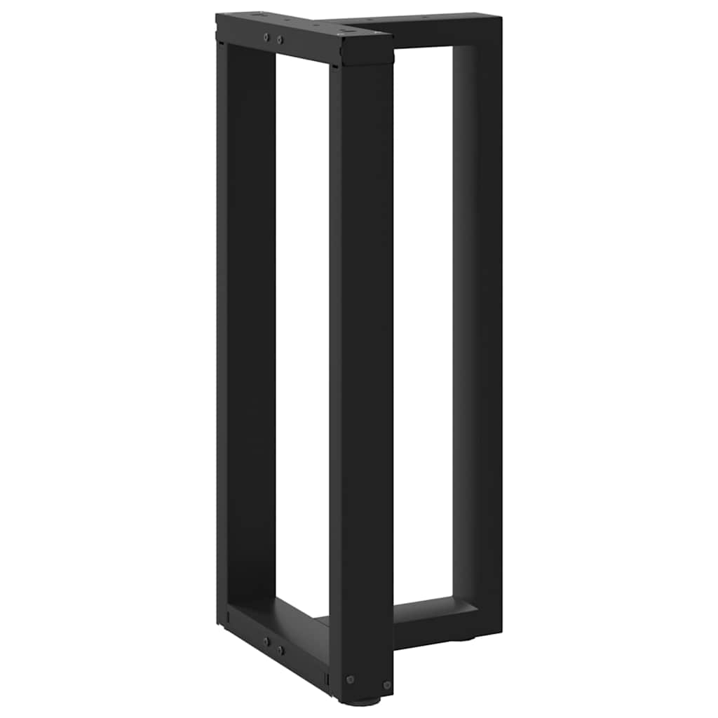 barbordsben T-formet 2 stk. sort 50x35x(90-91) cm stål