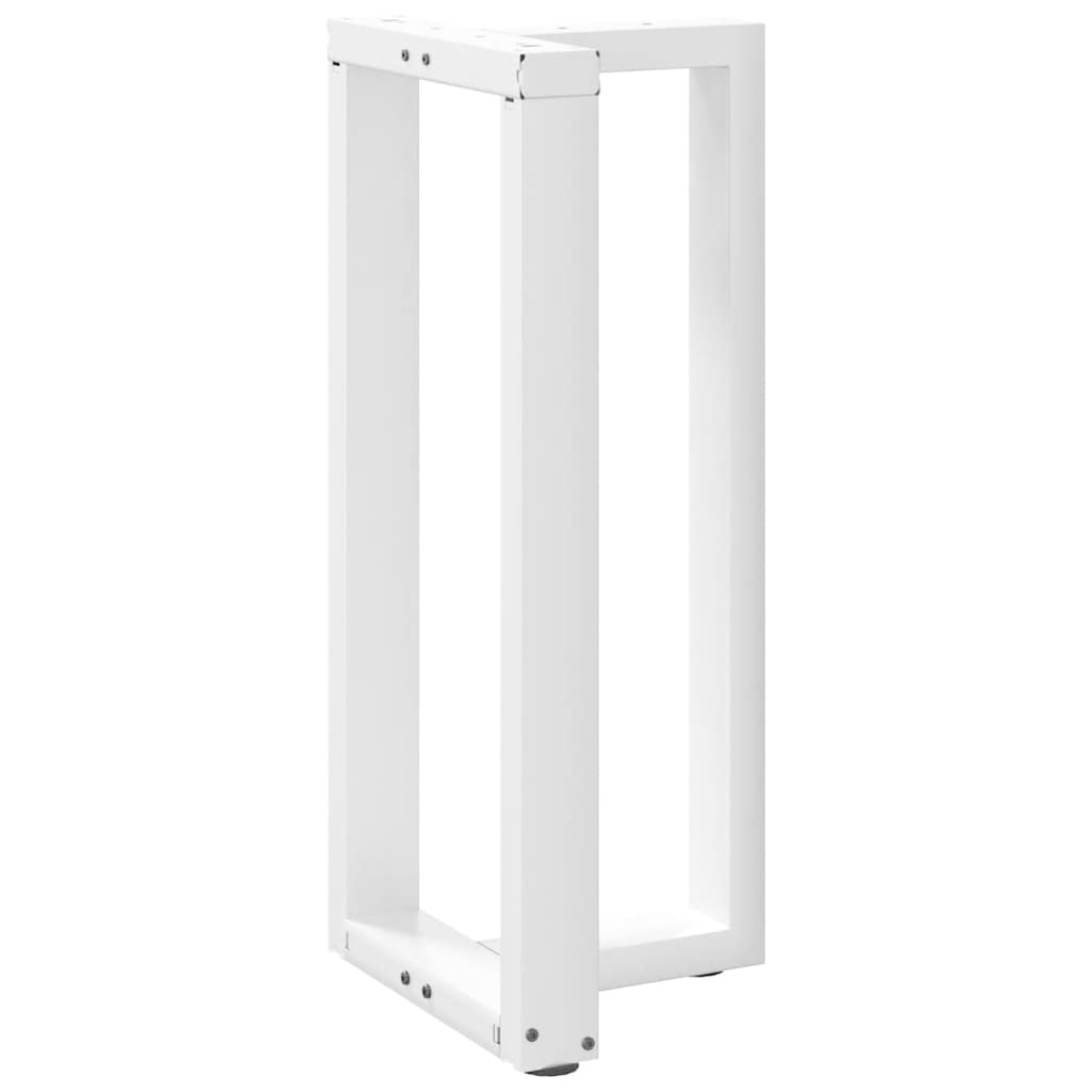 barbordsben T-formet 2 stk. hvid 50x35x(90-91) cm stål