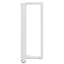 barbordsben T-formet 2 stk. hvid 50x35x(90-91) cm stål