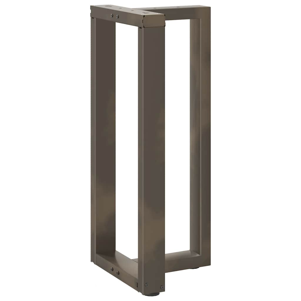 barbordsben T-formet 2 stk. sort 50x35x(90-91) cm stål