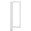 barbordsben T-formet 2 stk. hvid 60x35x(90-91) cm stål