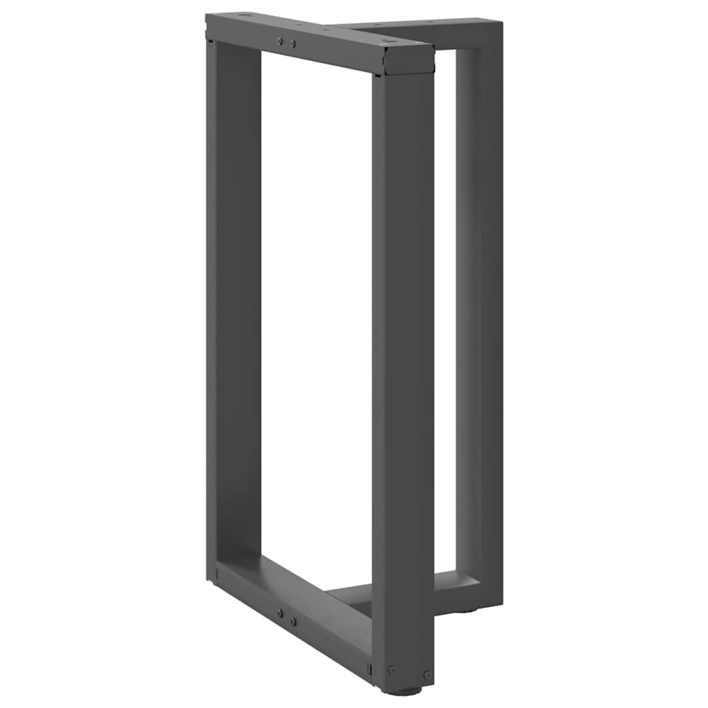 barbordsben T-formet 2 stk. antracit 60x35x(90-91) cm stål