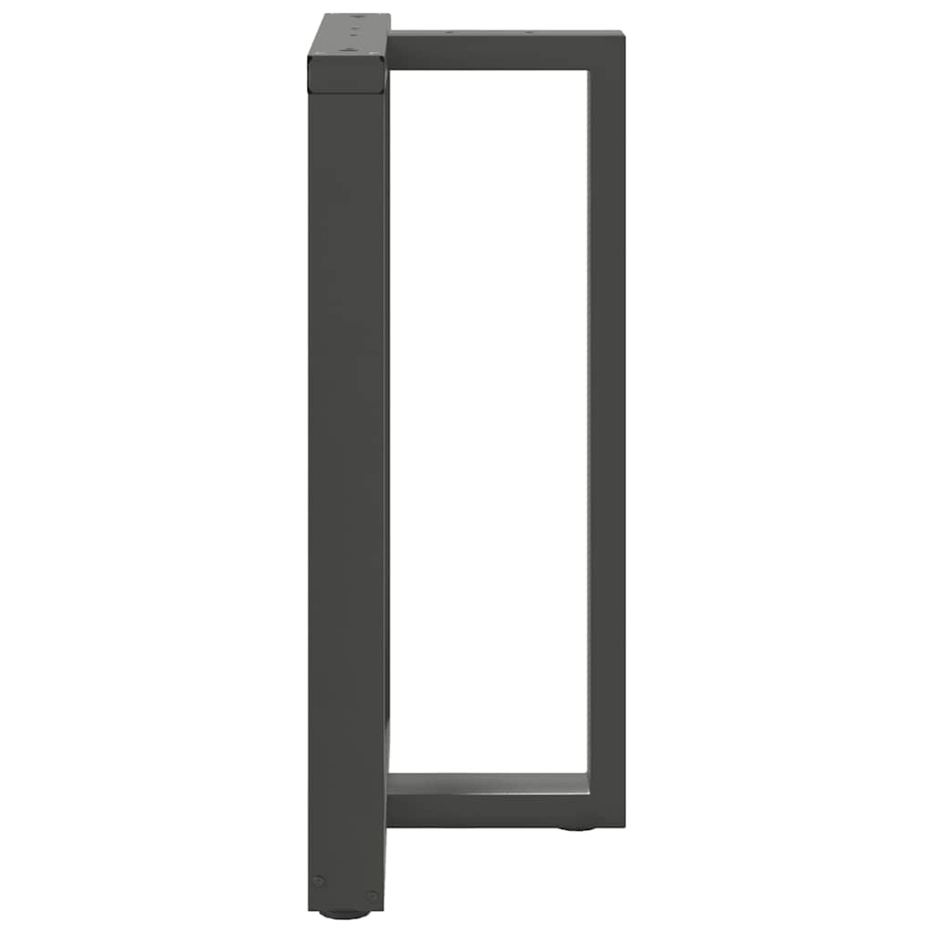 barbordsben T-formet 2 stk. antracit 60x35x(90-91) cm stål