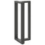 barbordsben T-formet 2 stk. antracit 40x35x(100-101) cm stål