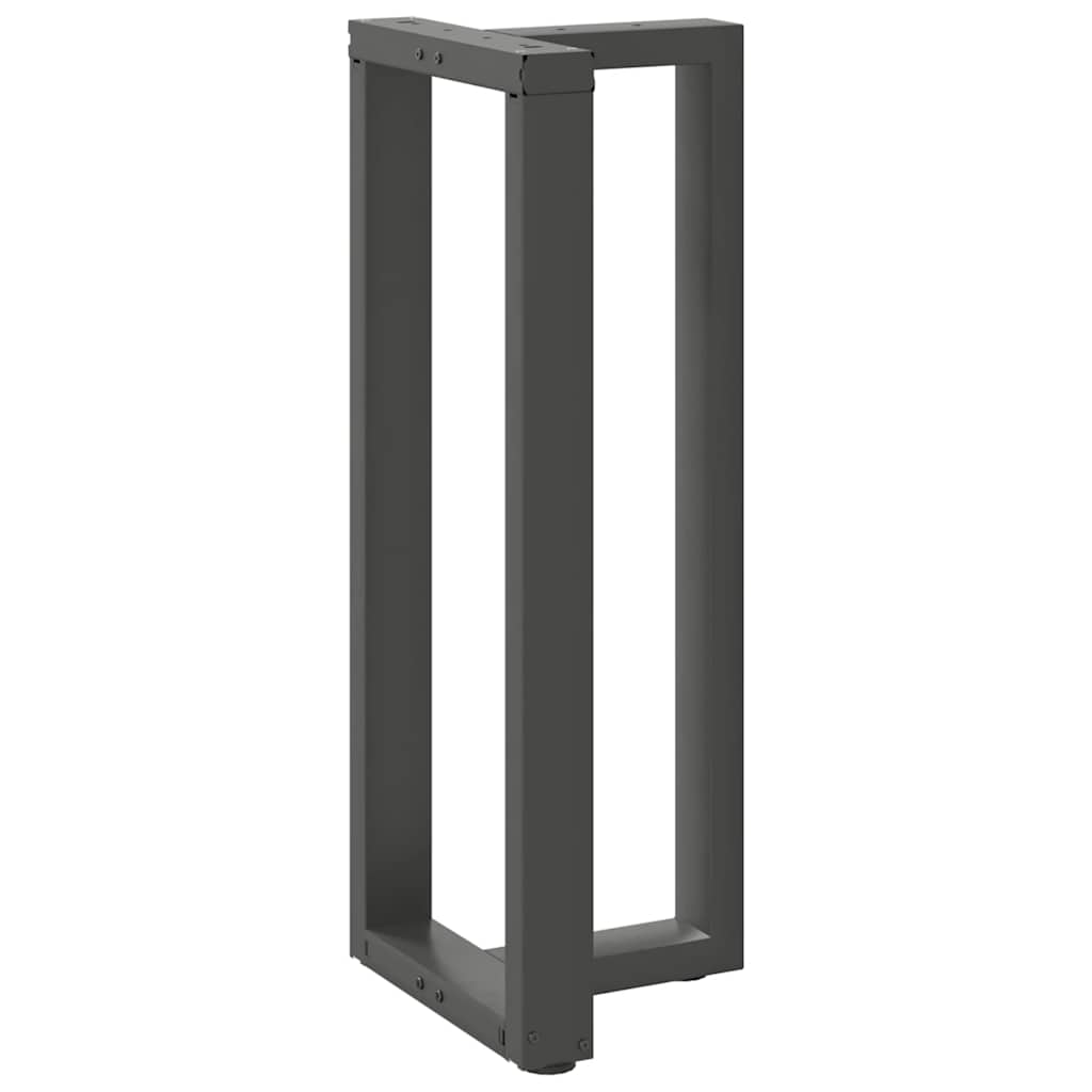 barbordsben T-formet 2 stk. antracit 40x35x(100-101) cm stål