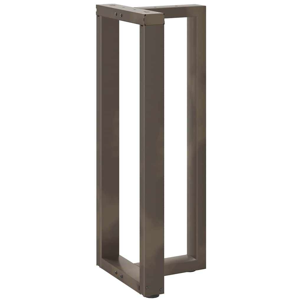 barbordsben T-formet 2 stk. sort 40x35x(100-101) cm stål