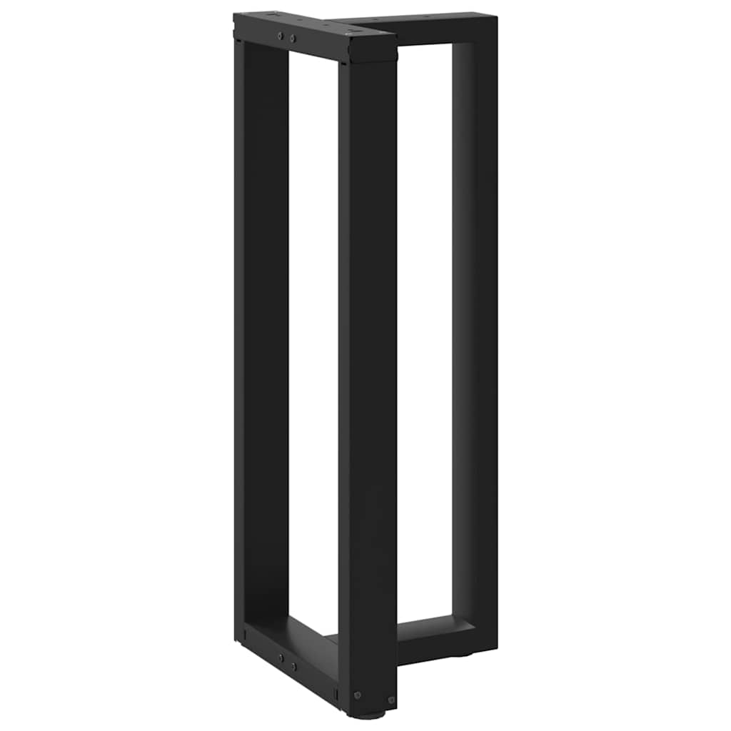 barbordsben T-formet 2 stk. sort 50x35x(100-101) cm stål