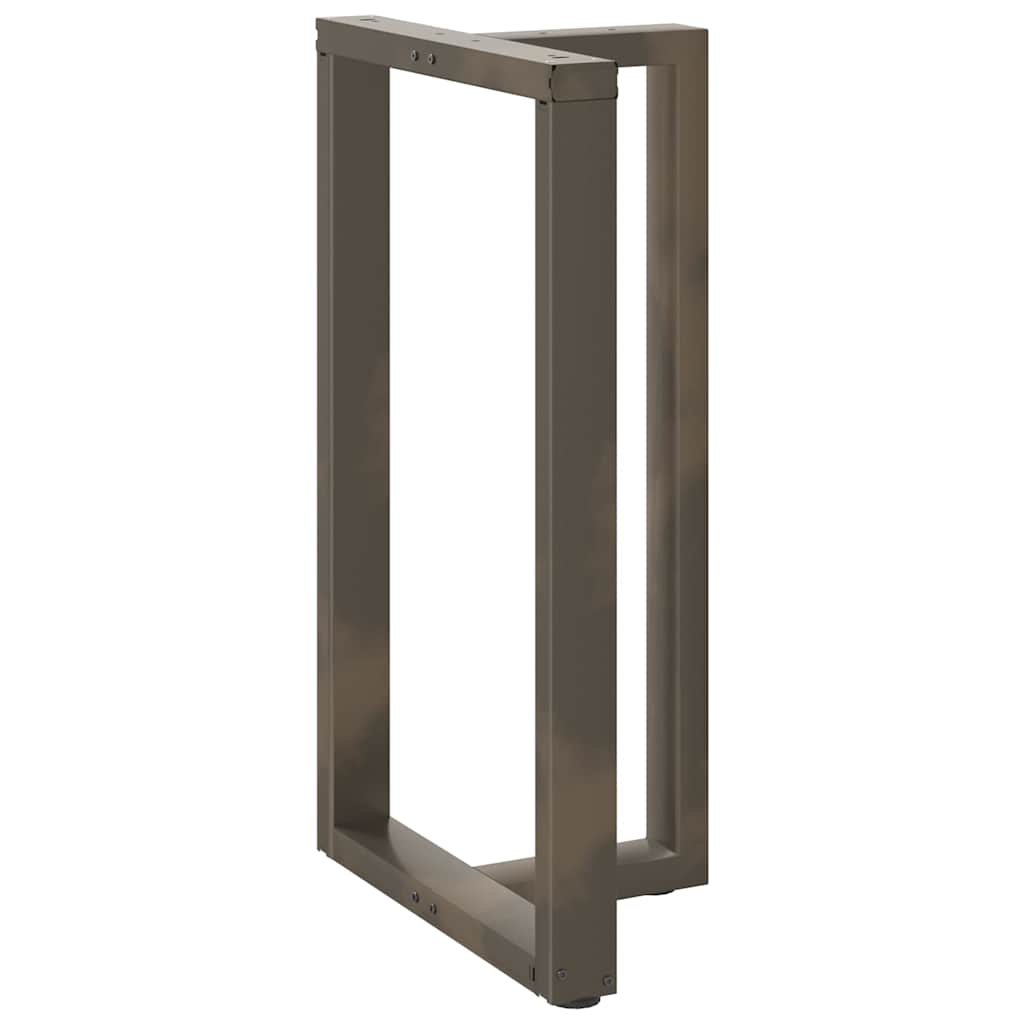 barbordsben T-formet 2 stk. sort 60x35x(100-101) cm stål