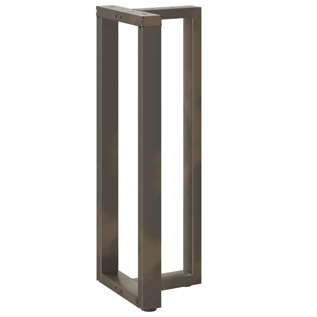 barbordsben T-formet 2 stk. sort 40x35x(110-111) cm stål