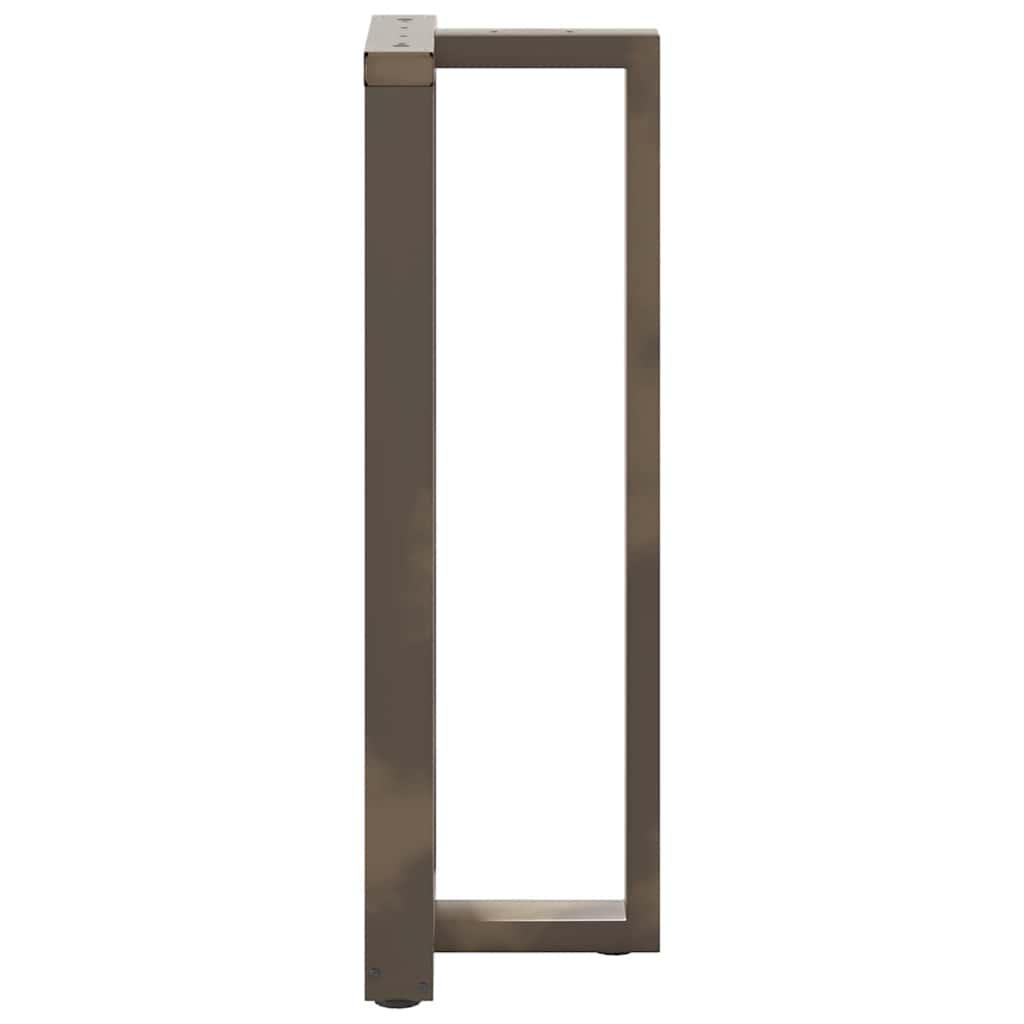 barbordsben T-formet 2 stk. sort 40x35x(110-111) cm stål