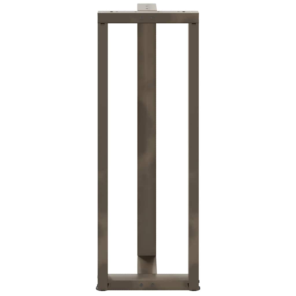 barbordsben T-formet 2 stk. sort 40x35x(110-111) cm stål