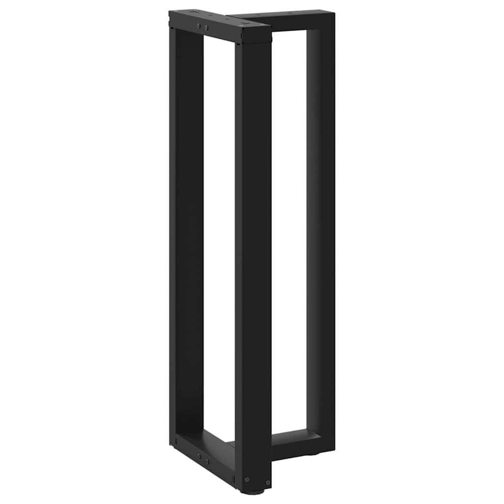 barbordsben T-formet 2 stk. sort 50x35x(110-111) cm stål