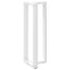 barbordsben T-formet 2 stk. hvid 50x35x(110-111) cm stål