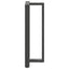 barbordsben T-formet 2 stk. antracit 60x35x(110-111) cm stål