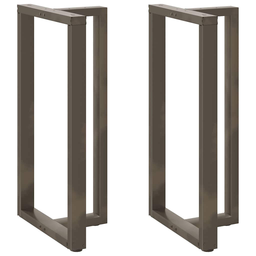 barbordsben T-formet 2 stk. sort 60x35x(110-111) cm stål