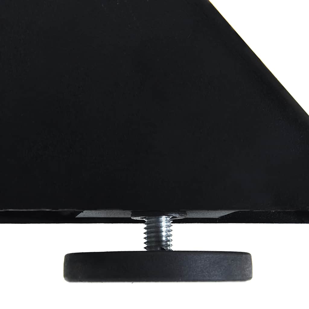 sofabordben edderkopformet sort 98x58x(42-43) cm stål