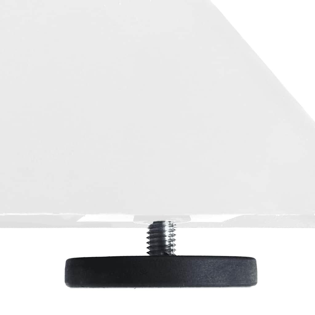 sofabordben edderkopformet hvid 98x58x(42-43) cm stål