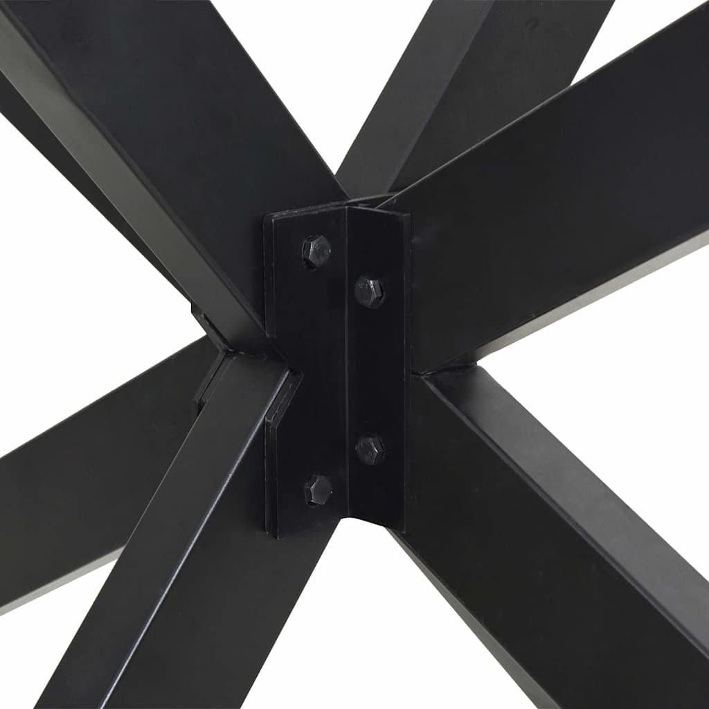 sofabordben edderkopformet antracit 98x58x(42-43) cm stål