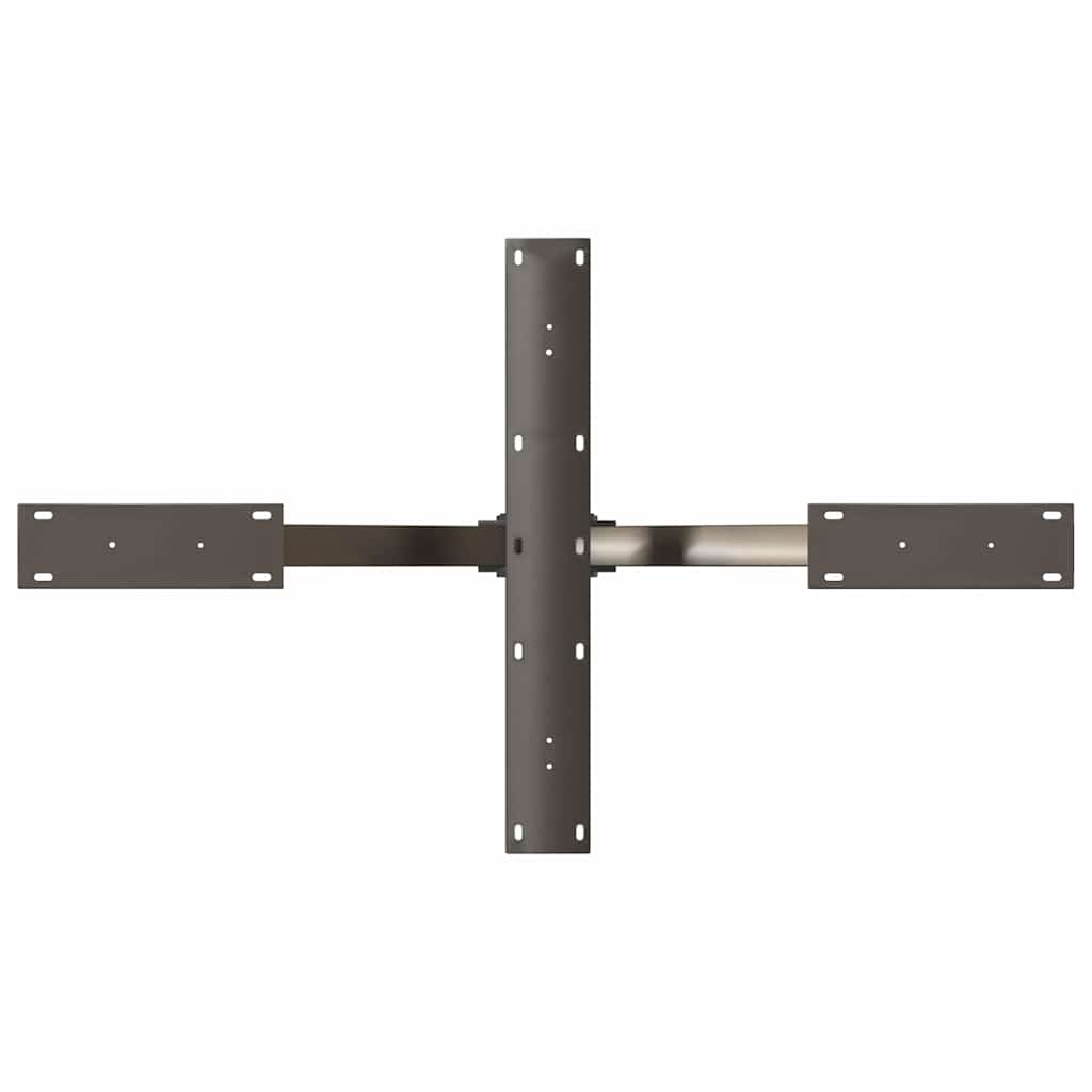 sofabordben edderkopformet sort 98x58x(42-43) cm stål