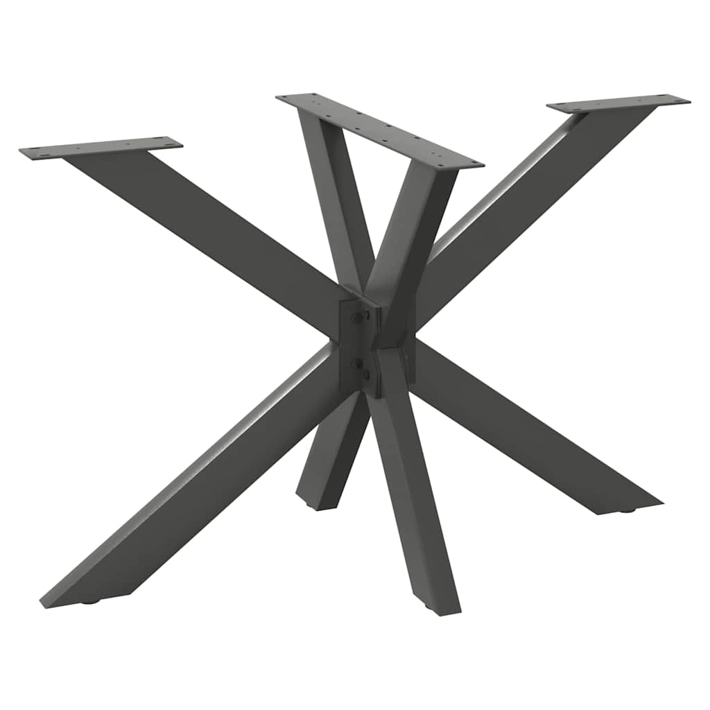 spisebordben edderkopformet antracit 120x68x(72-73) cm stål