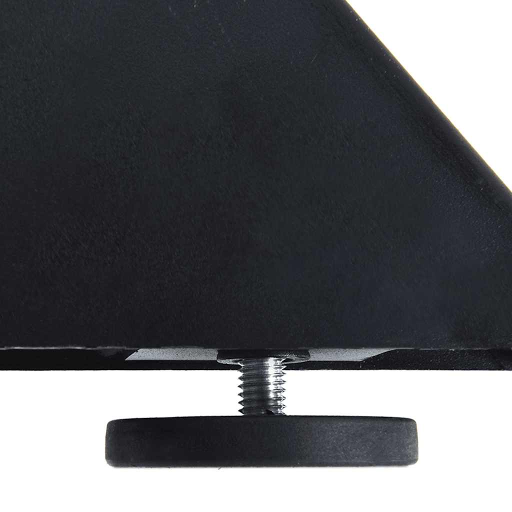 spisebordben edderkopformet antracit 85x85x(72-73) cm stål