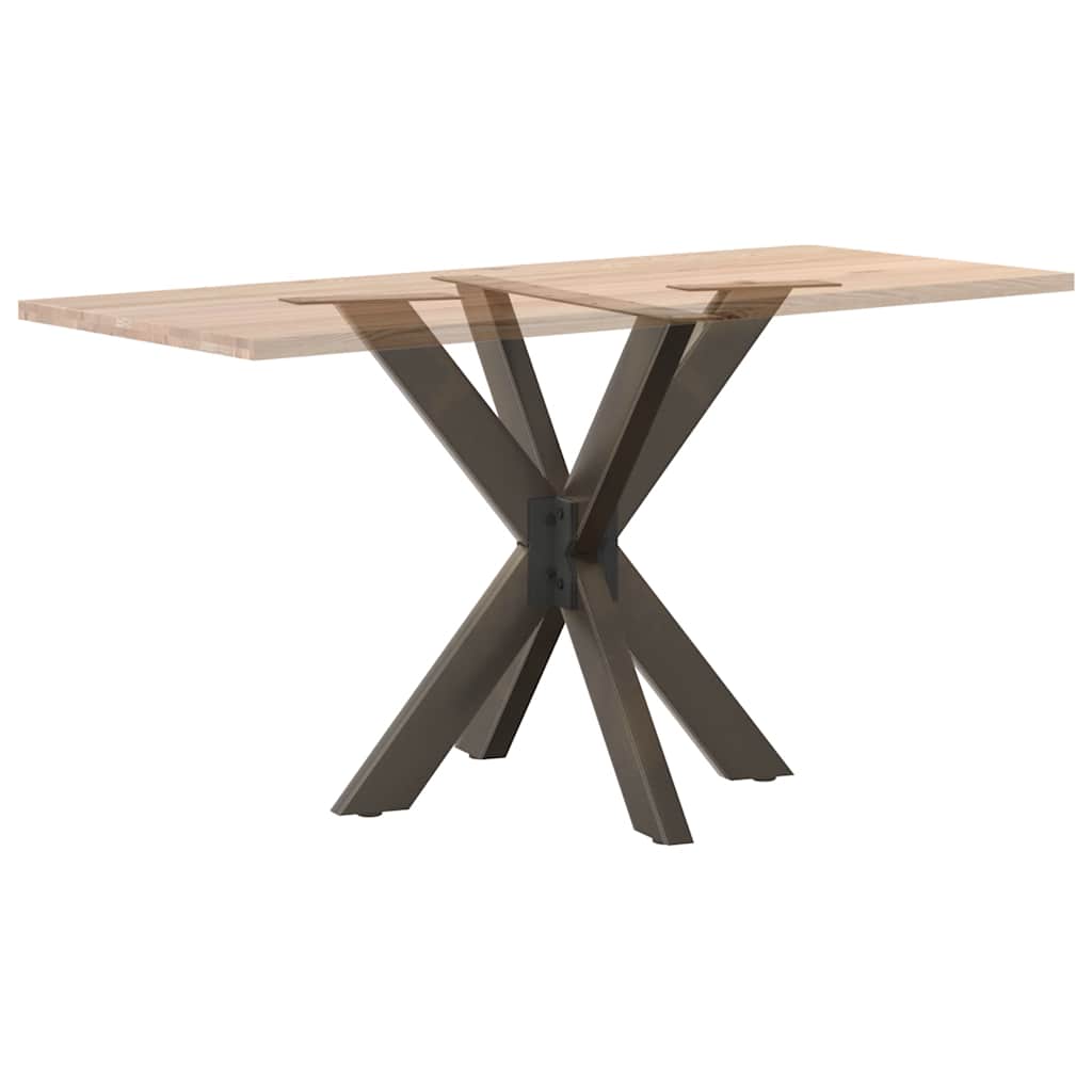spisebordben edderkopformet sort 85x85x(72-73) cm stål