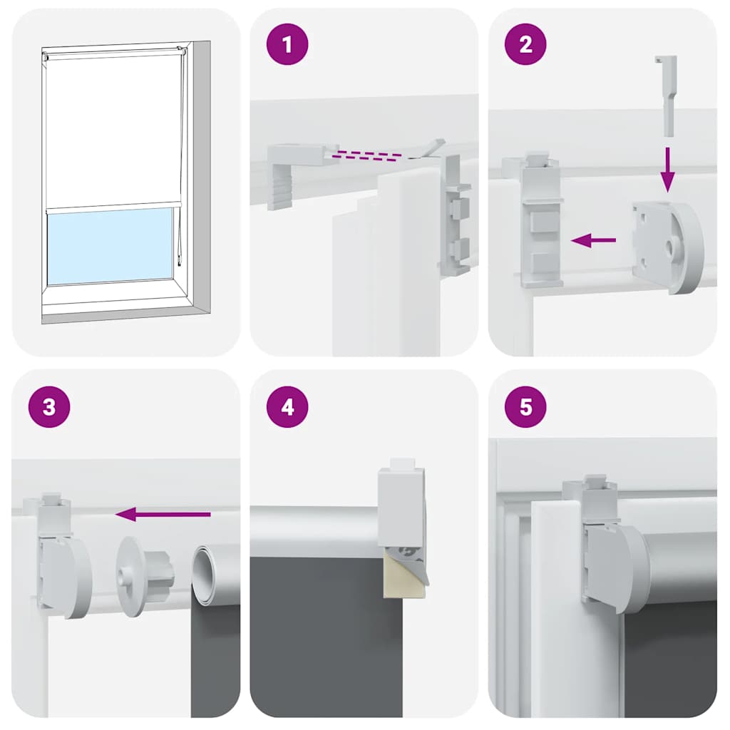 rullegardin mørklægning 130x175 cm stofbredde 126,6cm polyester